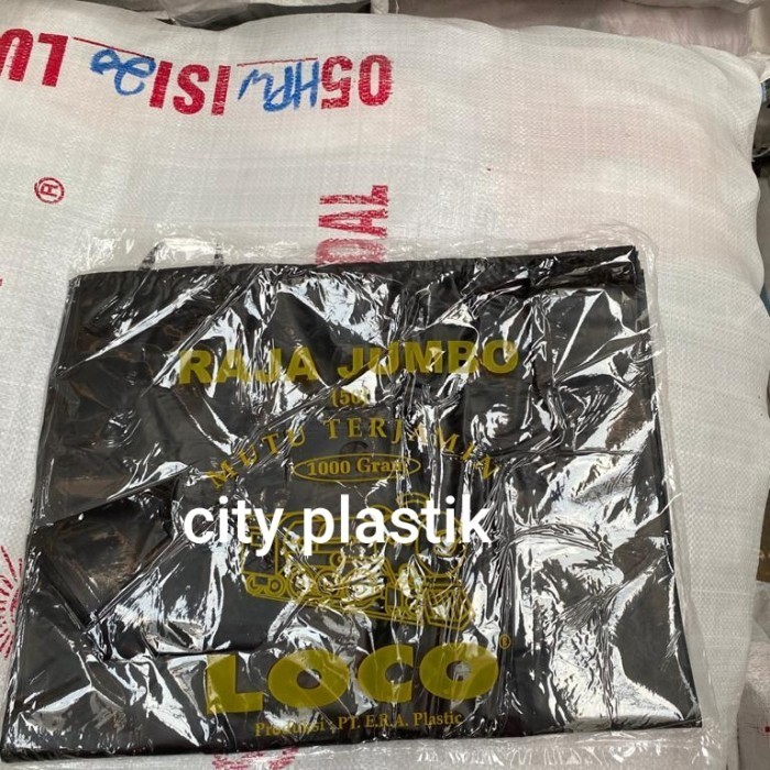 

HOT SALE KANTONG PLASTIK RAJA JUMBO HD LOCO HITAM UK. 50