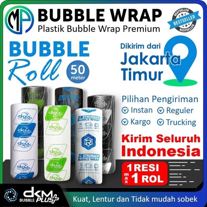 

HARGA DISKON Plastik Bubble Wrap Roll 125cm x 50m DKM+ Rusfet (EKSPEDISI)