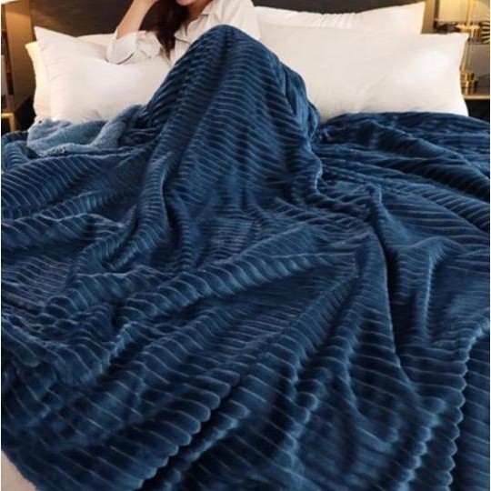 Selimut Salur Polos, Selimut Bulu Dewasa, Selimut 180X200