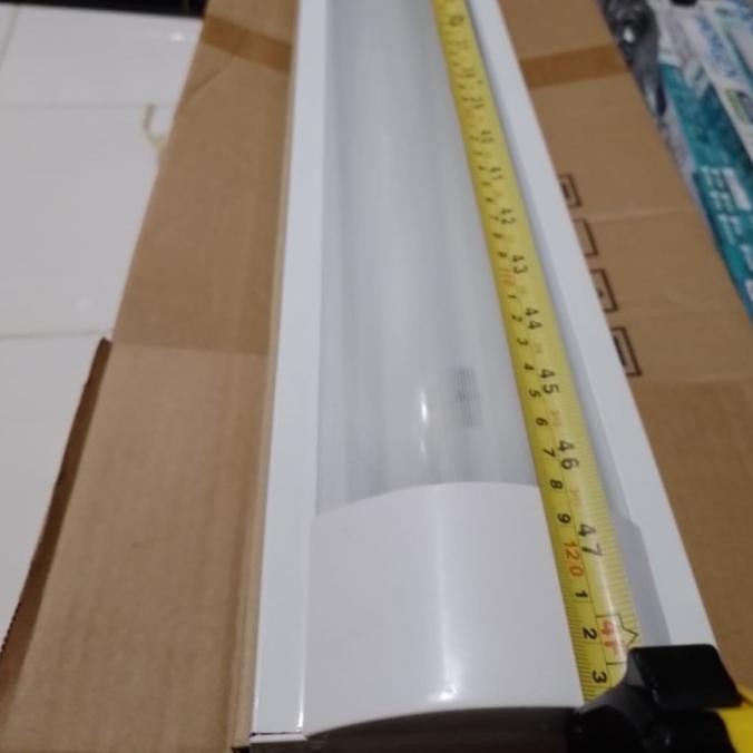 . Kap lampu rm 2x18 outbow tempel komplit lampu tl t8 led