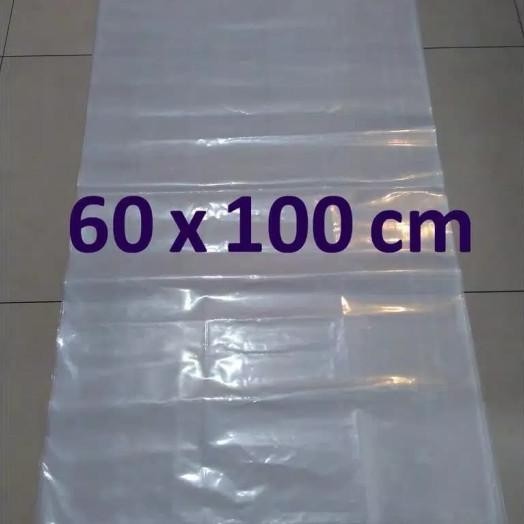 Kantong Plastik Bening Besar 60X100 Cm Pe Tebal - Kantong Sampah 60 X