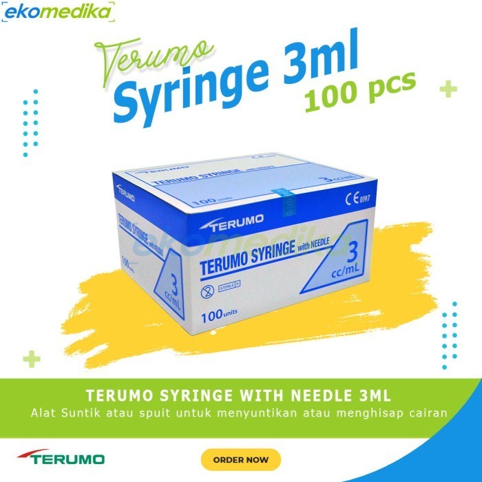 Terlaris Spuit / Syringe Terumo 1ml 3ml 5ml 10ml isi 100 pcs / Suntikan Terumo SALE