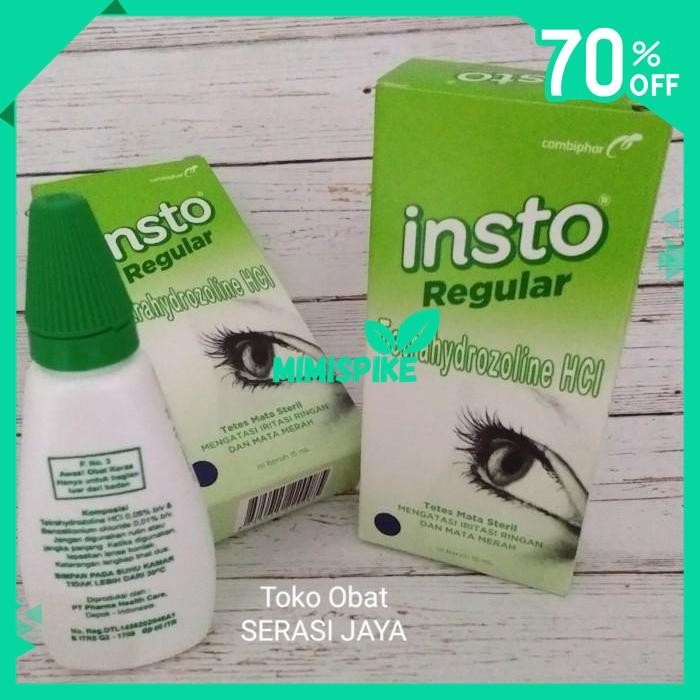 INSTO REGULAR TETRAHYDROZOLINE HCL 15ML TETES MATA KESEHATAN MATA BY MIMISPIKE 