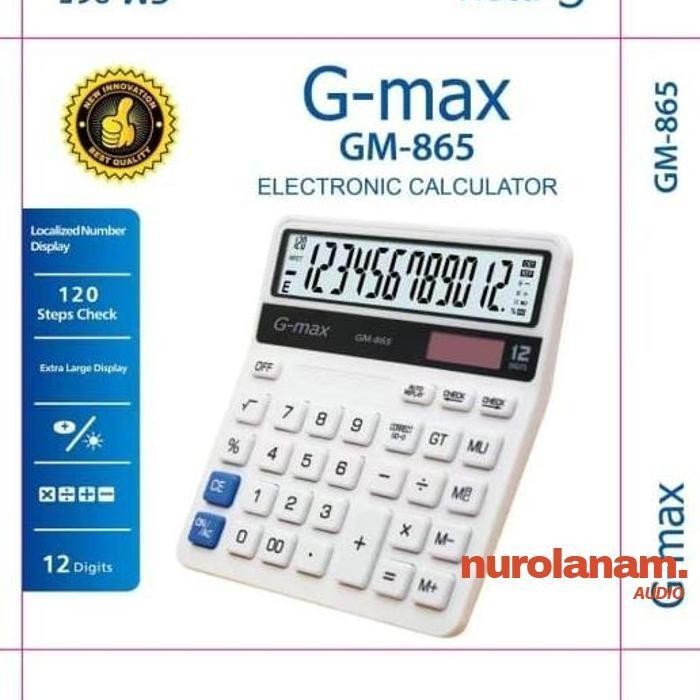 

KALKULATOR KANTOR SEKOLAH MERK GMAX nurolanam