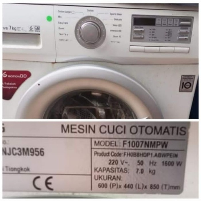 QUALITY MODUL MESIN CUCI LG F1007NMPW FM1071D6 FM1281D6 EBR80578852 03