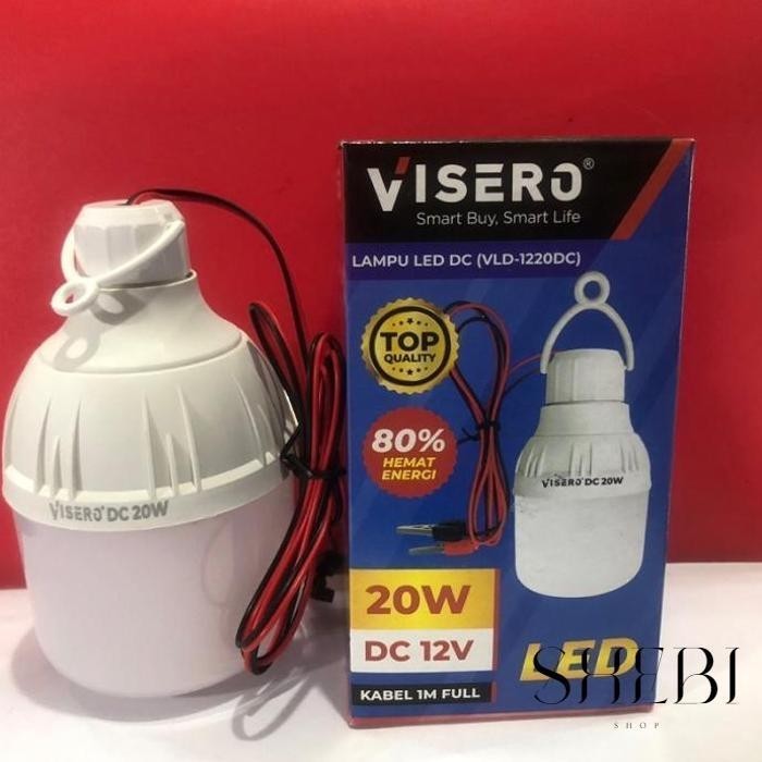 LAMPU LED DC 12VOLT + JEPIT BUAYA 20 WATT VISERO shebi_shop