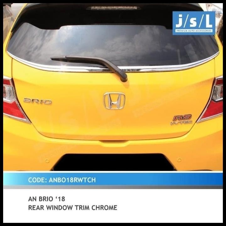 BEST DEAL HONDA ALL NEW BRIO 2018 RING COVER GARNIS LIST CHROME KACA BELAKANG 