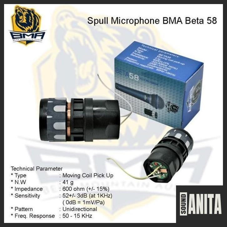 [BMA - SPUL MIC] SPUL MIC SHURE BETA 58A MERK BMA ASLI anita__55