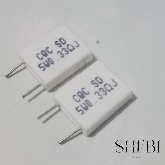 [NOBLE] RESISTOR NOBLE 5 WATT TIPE BERDIRI PERSEGI shebi_shop