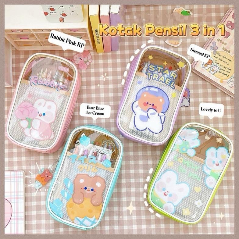 

SPECIAL Kotak Pensil Tarik 3 Slot Serbaguna Motif Cartoon Lucu KP08 Po-132