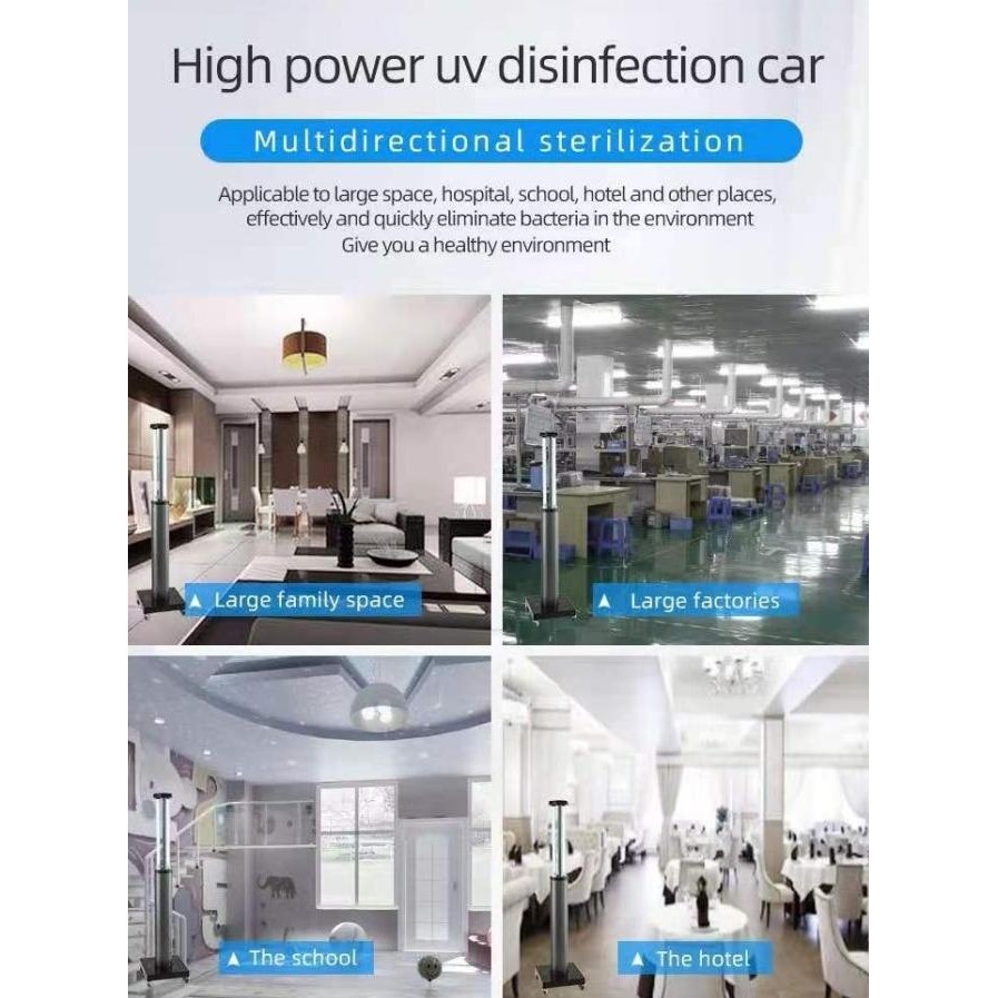 Lampu Uv Sterilizer Ruangan 150 Watt - Sterilisasi Disinfektan Virus