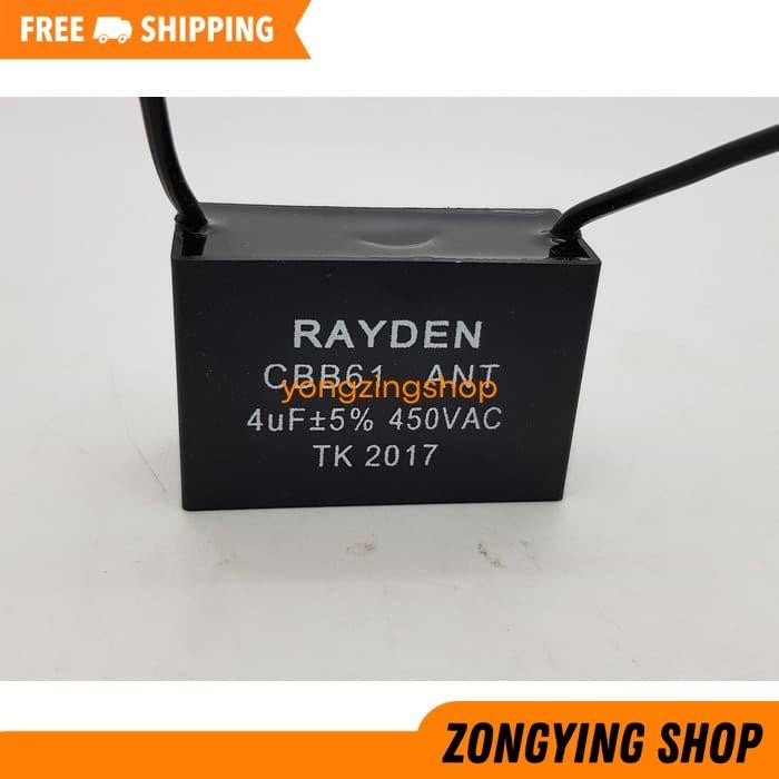 SINTE KAPASITOR KOTAK KABEL 4 MIKRO CAPASITOR 4 UF POMPA KIPAS ANGIN ZONGYING SHOP TERBAIK