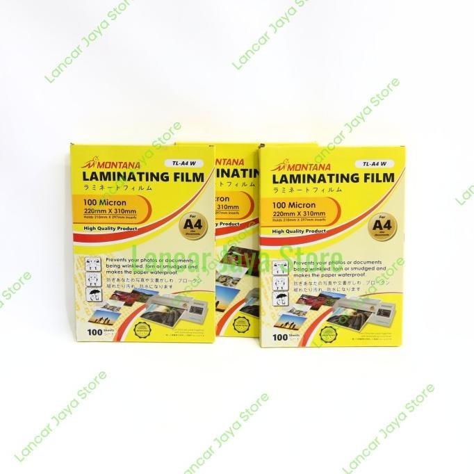 

Plastik Laminating Secure Ukuran A4 100 Micron Laminating Film A4