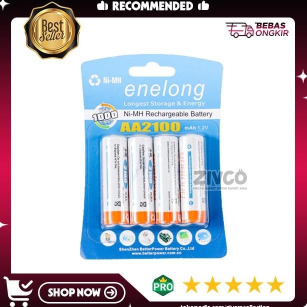 Enelong Battery Aa Rechargeable 1200Mah Original - 4Pcs