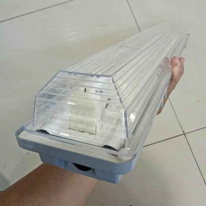 Sukaca - Kap Lampu Neon Panjang Tl T8 2X36 Watt Atau 2X40 Watt Waterproof Ip65