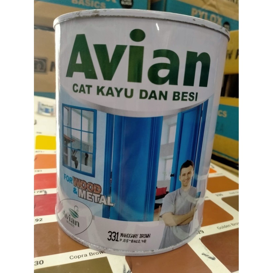 Produk CAT KAYU DAN BESI AVIAN 1 KG 331 MAHOGANY BROWN