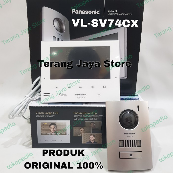 {SyaneShop} Video Intercom System Panasonic VL-SV71BX Video Door phone Panasonic - VL-SV74CX Berkual