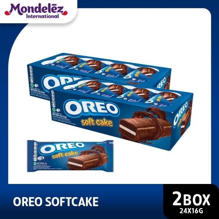 

BERMUTU Oreo Biskuit Bolu Softcake 2 Box - Snack