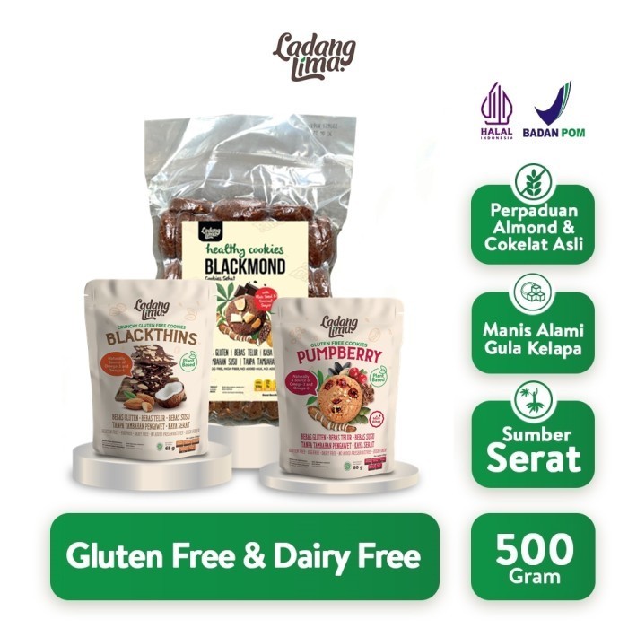 

PROMO Blackmond 500gr Ladang Lima - Healthy Food Snack Cookies Gluten Free