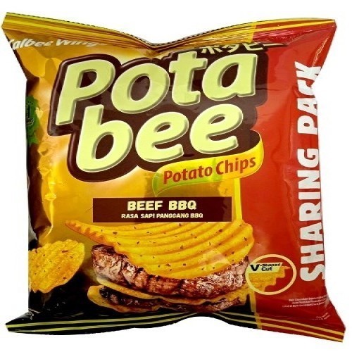 S63709 POTABEE REGULAR BBQ BEEF SNACK 120GR MAJU BERSAMA (20250910)