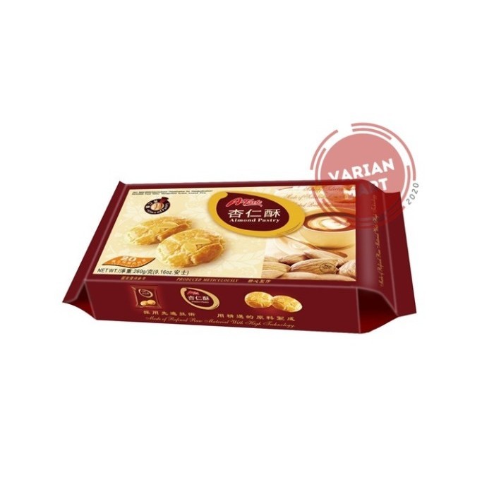 

TERBATAS A-Taste Almond Pastry 260gr / Biskuit Silang Almond / Almond Crackers