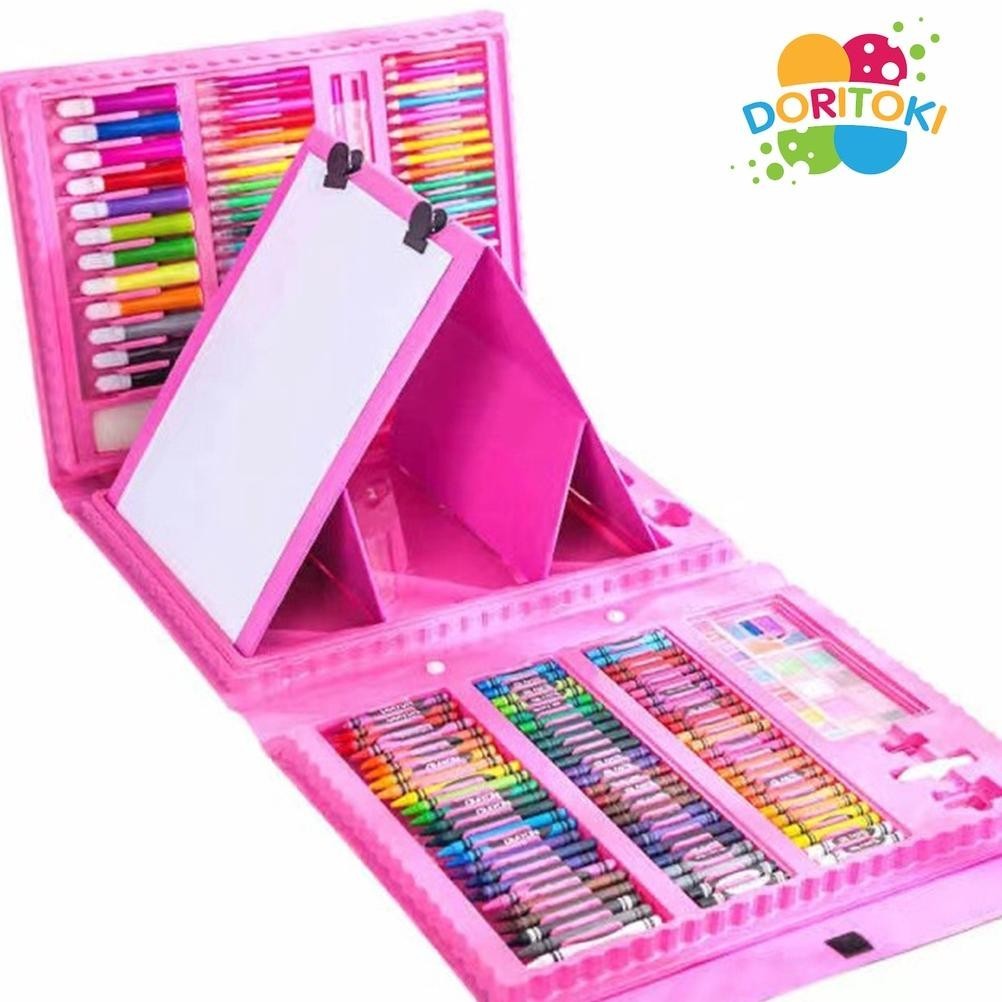 

Promo Gila Doritoki 208Pcs Crayon Anak Pengasah Set Alat Menggambar Melukis Anak-Anak Crayon Cat Air Pensil Uk-68