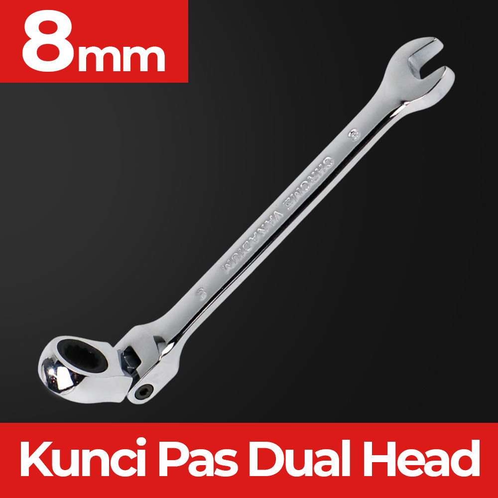 

OLOEY Kunci Pas Dual Head Combination Ratchet Wrench Flexible Head - CL6-24