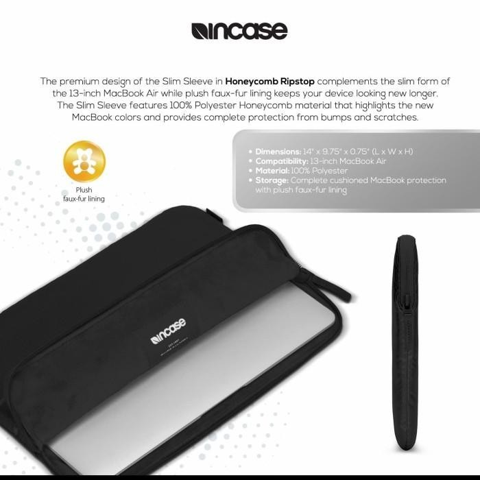 INCASE SLEEVE HONEYCOMB RIPSTOP FOR MACBOOK AIR 13 INCH -  TAS LAPTOP | TAS LAPTOP 13 INCH | TAS MAC