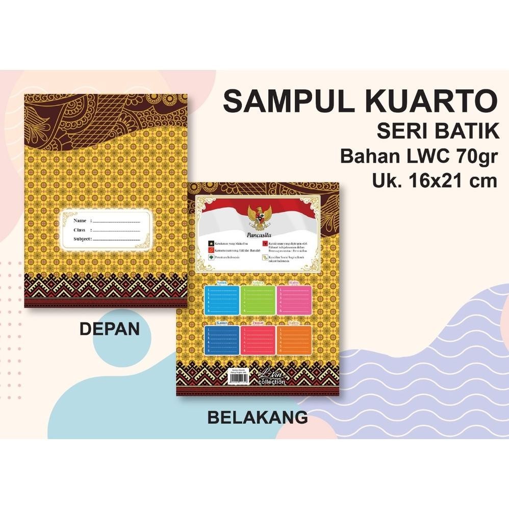 

Ori [1Pak] 20 Lembar Sampul Buku Fancy Karakter Momo Girl Kwarto Boxy Quarto Motif Batik Marble Coklat Karakter Anak Lucu Spiderman / Hellokitty / Bear / Doraemon