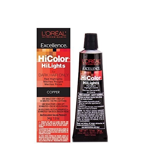 Loreal Excellence Hicolor, Copper Highlights, 1.2 ounce
