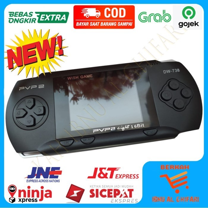 NEW PVP2 LIGHT DW-738 Gameboy SUP Mainan Anak Gamebot Video PVP NO PSP
