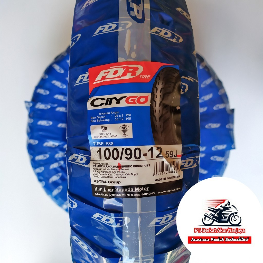 FDR City Go 100/90-12 Ban Honda New Scoopy Vespa BONUS Pentil