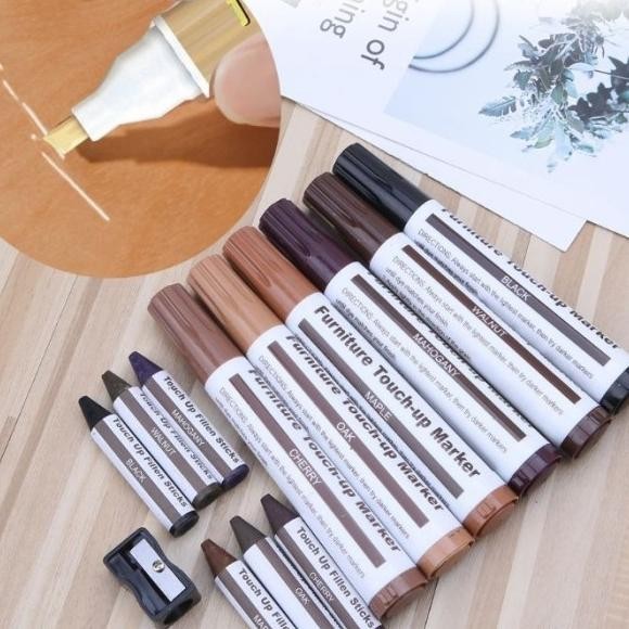 

Spidol Pewarna Kayu Wood Repair Stis Marker 6 Pcs Reparasi Furniture