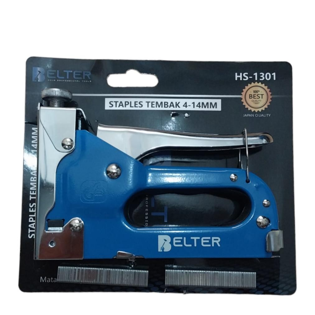 

By05 Stapler Tembak 4-14Mm Bonus 100Pcs Mata Refil Besar Belter / Cekrekan / Pengokot / Hekter Gun Tacker / Staples Sofa, Staples Jok, Stepler Motor, Original