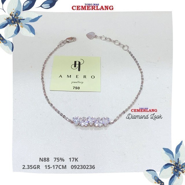 GELANG AMERO FASHION 750 17K 15-17CM 2.35 09230236