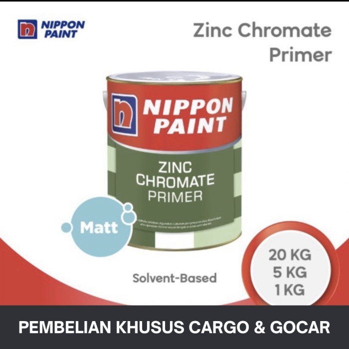 Cat Dasar Besi Nippon Paint Zinchromate Primer 25kg Cat Anti Karat