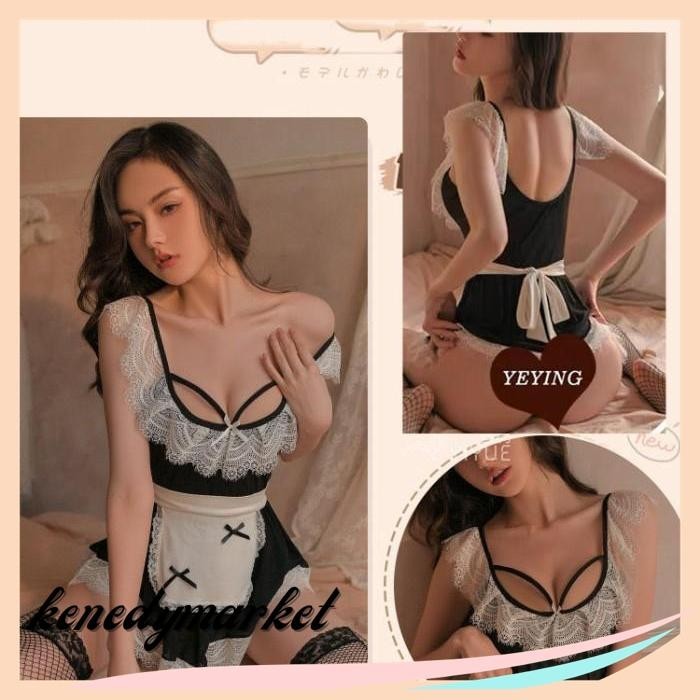 SEXY LINGERIE COSPLAY BIG SIZE MAID COSPLAY HALLOWEEN SERAGAM A TERBARU