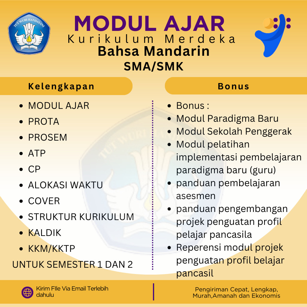 RPP Merdeka  Bahsa Mandarin Kelas 10.12 SMA/MA Kurikulum Merdeka