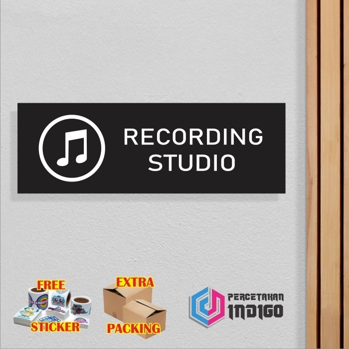 

Grosir Papan tanda akrilik sign board Recording Studio Keren