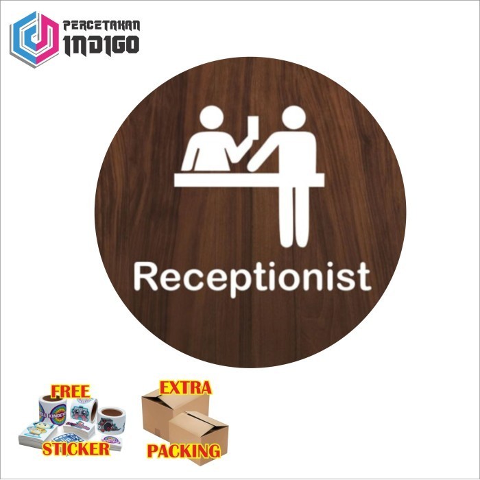 

Grosir papan tanda sign board bulat receptionist Elegan