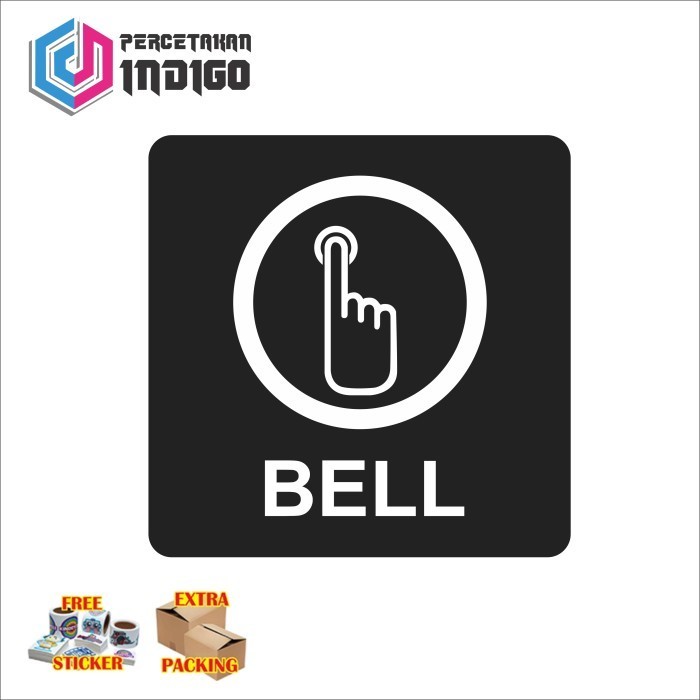 

Murah sign papan akrilik acrylic bell Keren
