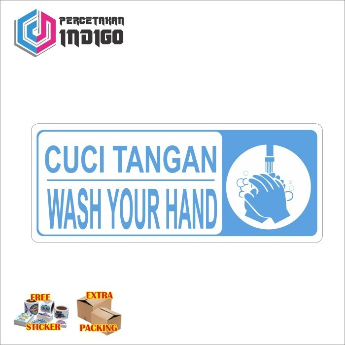 

Terlaris sign papan akrilik acrylic cuci tangan wash your hand Keren