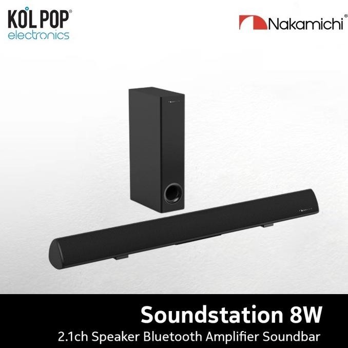 Nakamichi Soundstation 8W 2.1ch Speaker Bluetooth Amplifier Soundbar