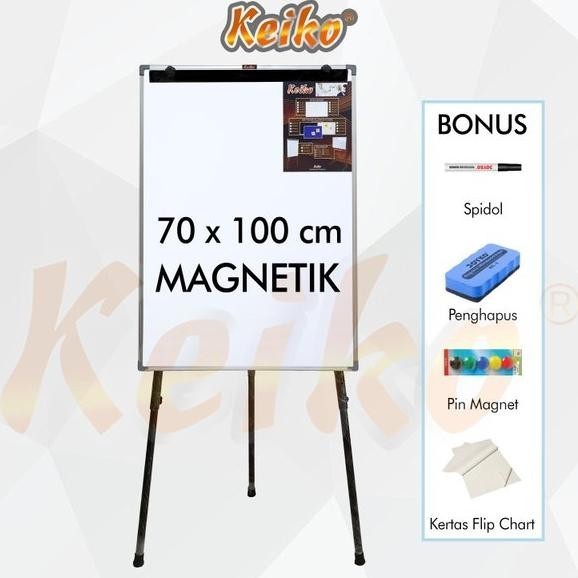 

Flip Chart Flipchart Papan Presentasi Magnet Keiko 70 x 100 cm