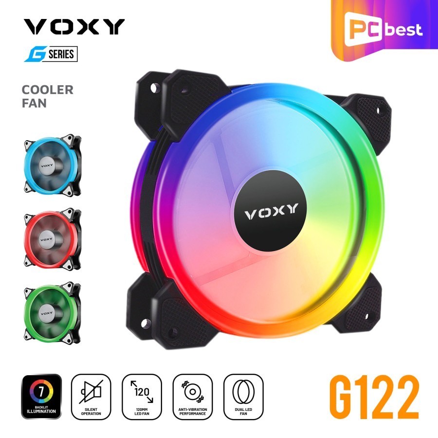 Fan Casing Gaming Voxy G122 / Fan Gaming CPU - Biru