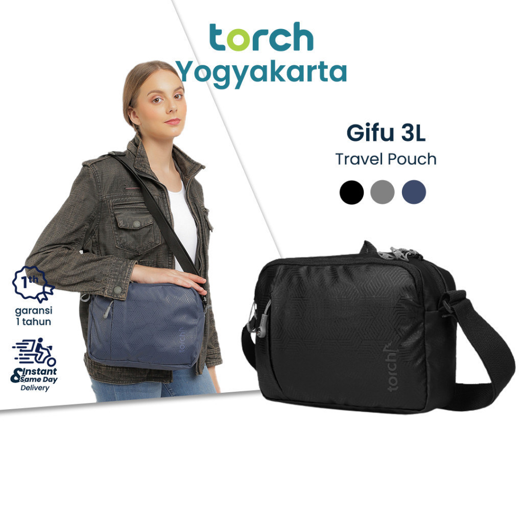 TORCH Gifu 3 Liter Tas Selempang Bahu Pria Wanita Unisex Anti Air