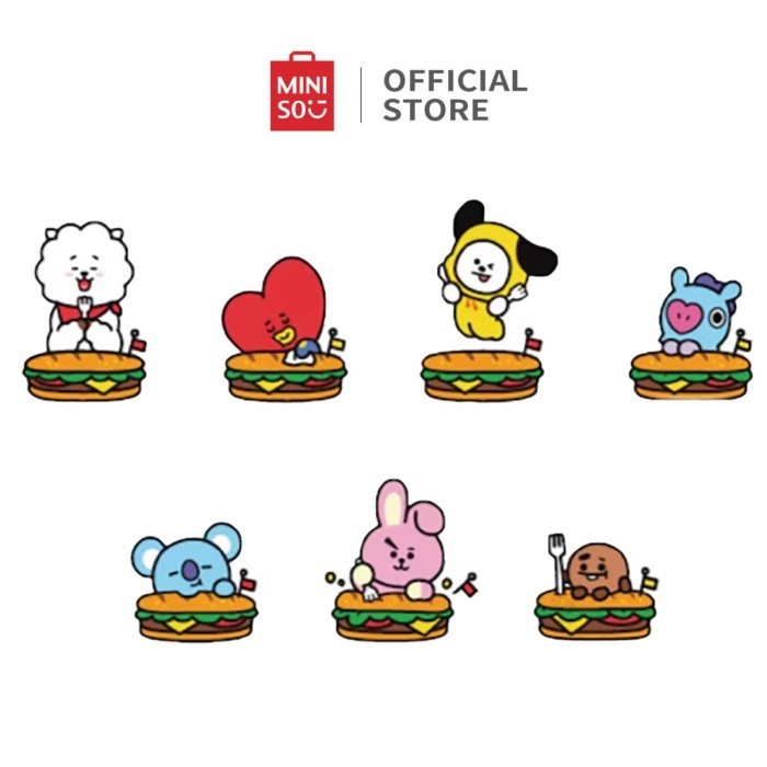 

Miniso X Bt21 Kotak Buta Burger Party Series Surprise Box Bt21 Kotak Kejutan Pengiriman Acak Blind