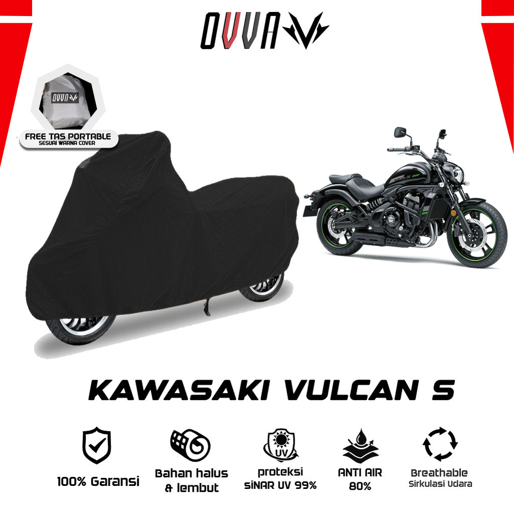 Cover Motor Kawasaki Vulcan S / Sarung Motor Kawasaki Vulcan / Tutup Kawasaki Vulcan 2015 2016 2017 