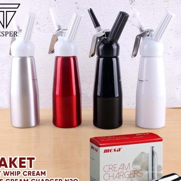 

Paket Set Whip Cream + Gas Cream Charger N2O / Whipped Cream Bundling