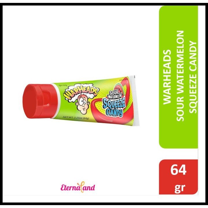 

Warheads Sour Watermelon Squeeze Candy - Permen Asam Impor Usa